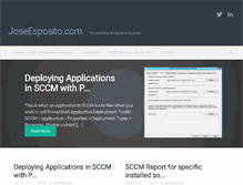 Tablet Screenshot of joseesposito.com
